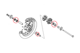 Kit roulements roue arriere XRV 750