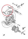 YAMAHA FJ 1100, FJ 1200, Vmax      Barre de maintien d’étrier arrière