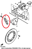 YAMAHA FJ 1100 FJ 1200  Support étrier arrière